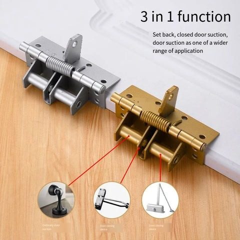 1pcs 4 inches invisible door spring hinge automatic closing wooden multi function closer 90 degree
