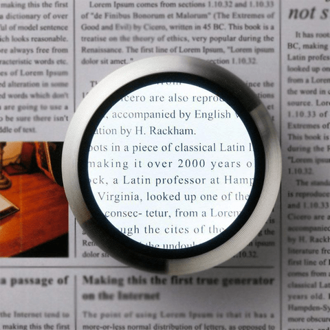 2 main 5x magnifying glass for reading abs led hd reading cylinder magnifier led optical magnifying glass magnification household