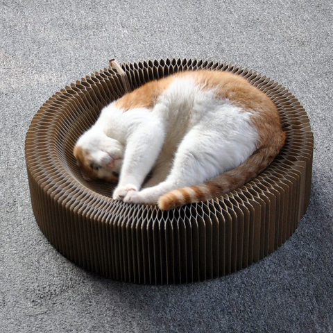 2 main accordion style cat cardboard scraper corrugated scratcher cardboard foldable scratch grinding paws
