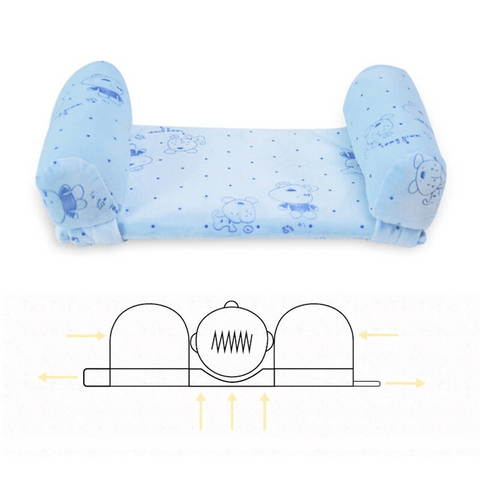 2 main baby stereotypes pillow infant sleep positioner freely adjustable anti bias cotton shaping pillow newborn drawer