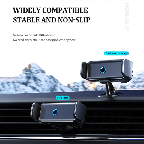 2 main car smart electric locking mobile phone support holder for iphone xiaomi air vent clip stand auto induction mount