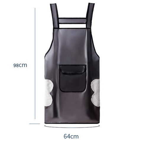 2 main kitchen apron waterproof transparent ladies men home aprons wipeable oil resistant baking accessories bbq restaurant cafe