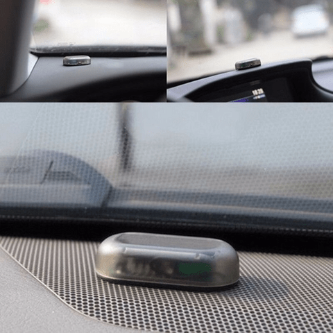 4 main car alarm led light security system warning light flash caution fake solar power simulation anti theft light car