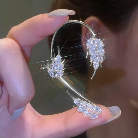 5 variant fashion ear cuff sparkling zircon fairy wings feather ear clip without piercing earrings for women wedding ear jewelry aretes 480x480 1
