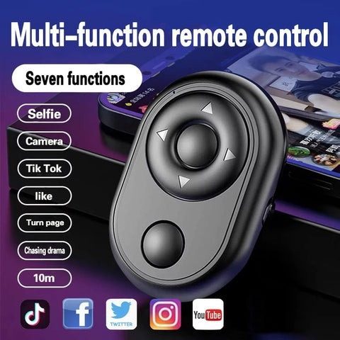 bluetooth compatible remote control button wireless controller self timer camera stick shutter release phone selfie
