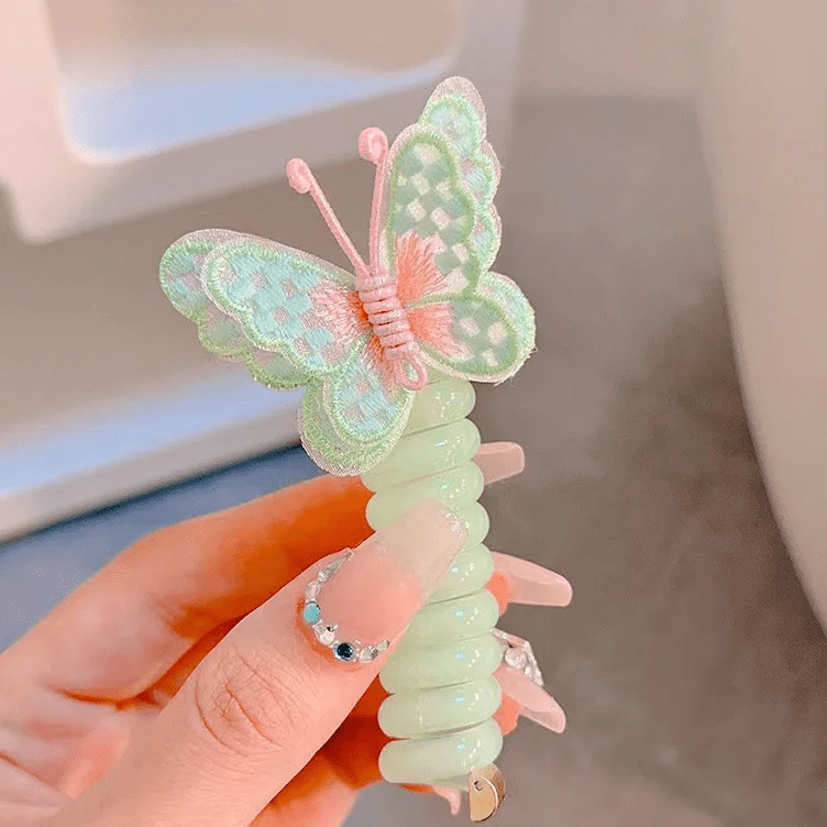 butterfly wings spiral hair band