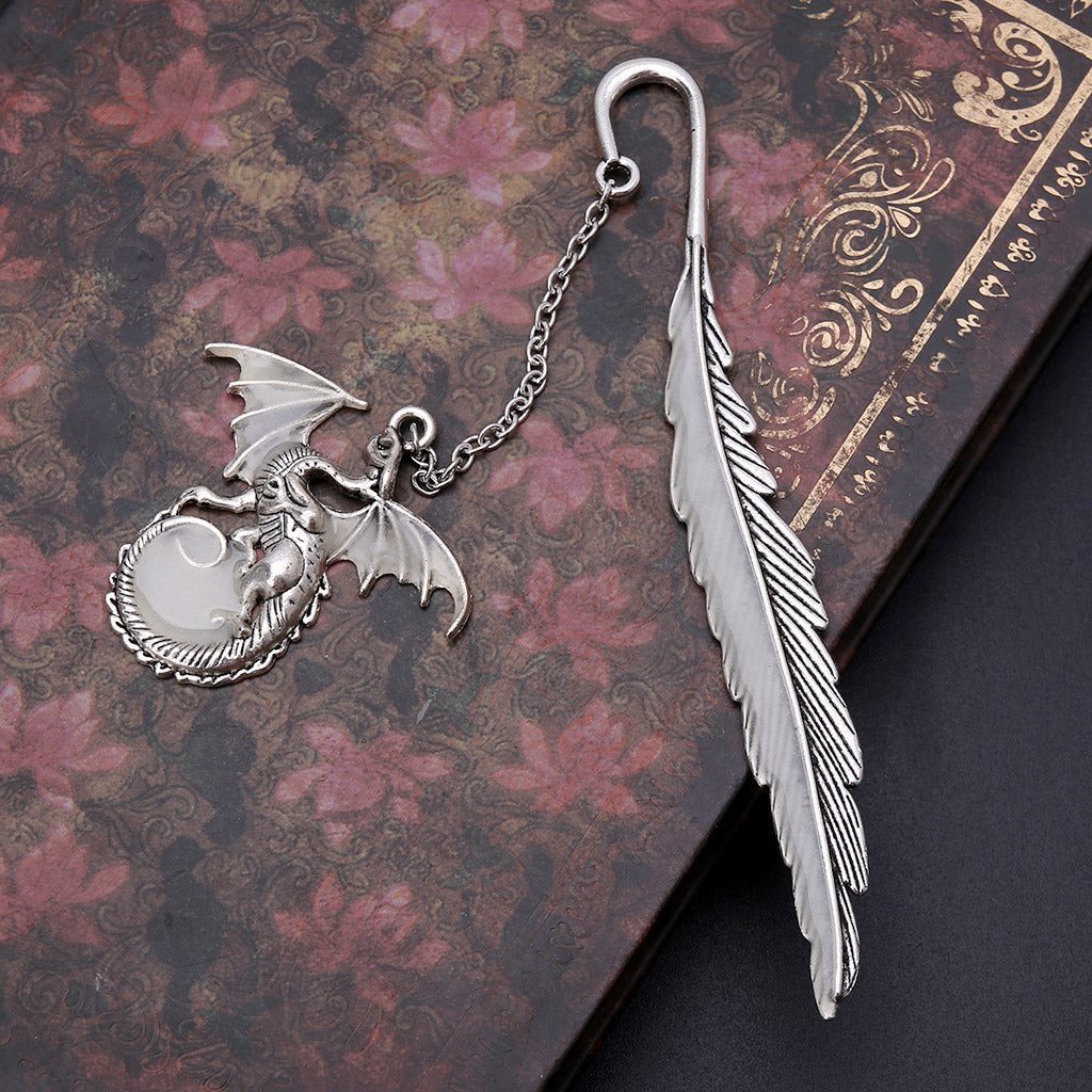 dragon glow in the dark luminous bookmark
