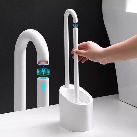 img 0 bathroom magnetic cleaning brush for toilet bathroom accessories set long handle toilet brush holder cleaning tool jpg