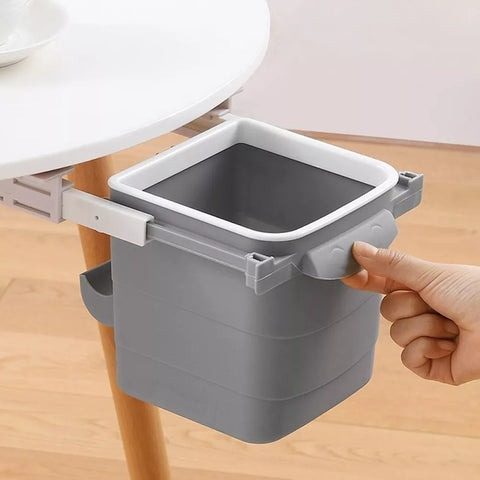 img 1 under the table drawer trash can hidden retractable office desk adhesive dustbin trash can garbage waste jpg