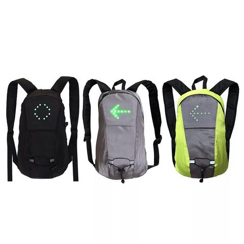 img 3 bicycle bag waterproof sport backpack usb 15l led turn signal light remote control safety bag outdoor jpg