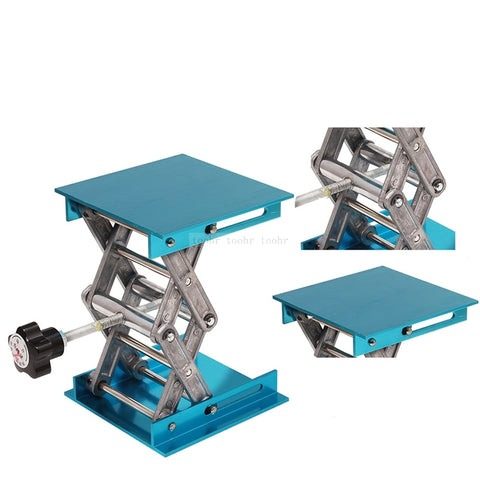 mainimage14 x4 100x100mm aluminum router lift table woodworking engraving lab lifting stand rack lift platform