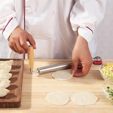 mainimage3rolling pin non stick pastry dough roller baking pizza cookie making tool silicone baking mat