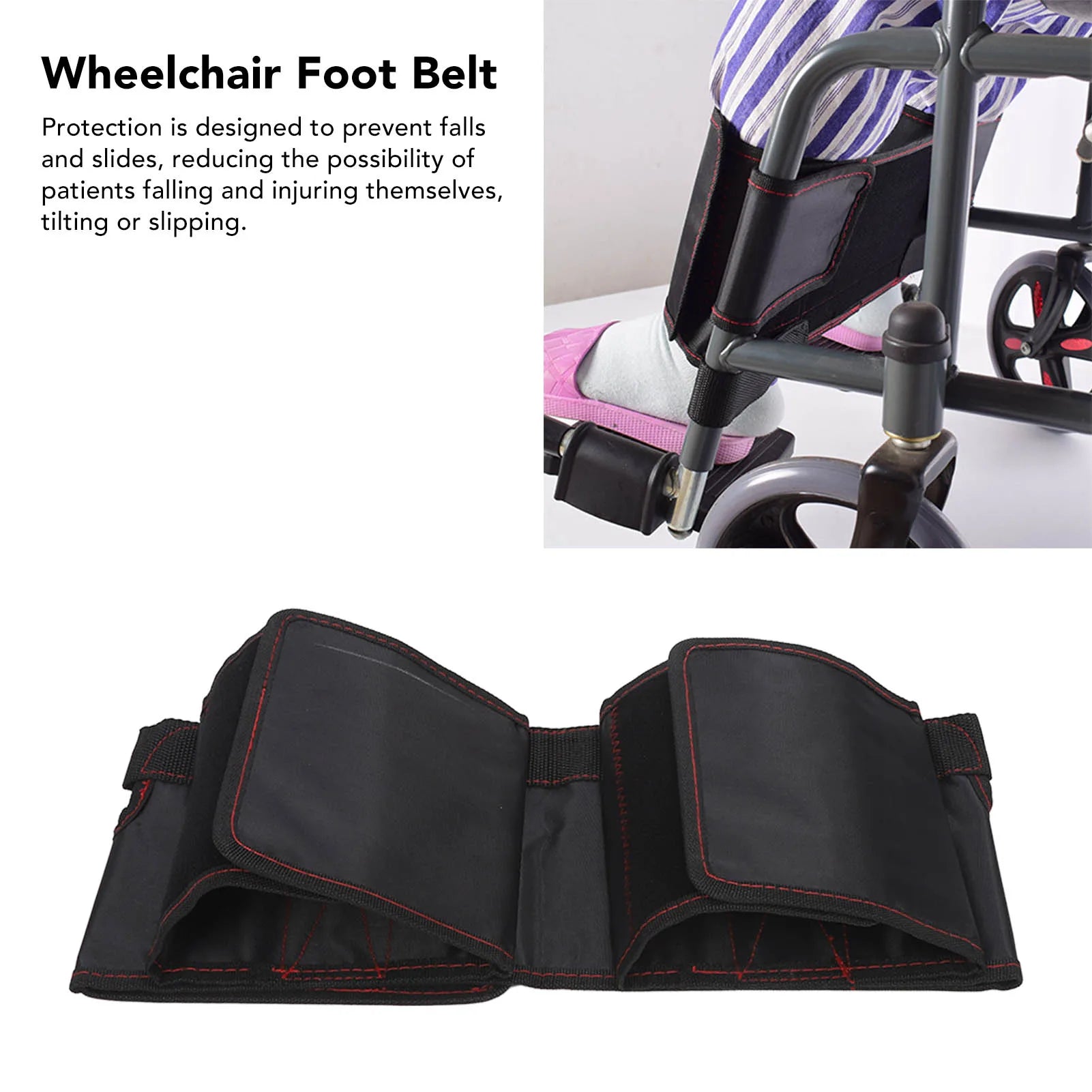 secure step wheelchair elderly leg strap