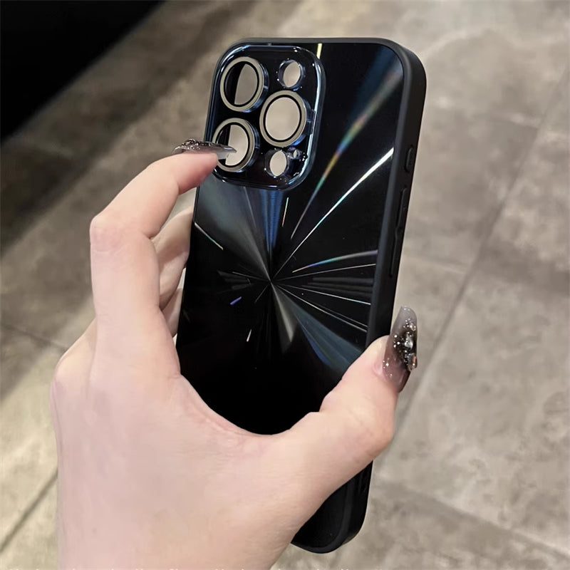 reflective laser aurora iphone case