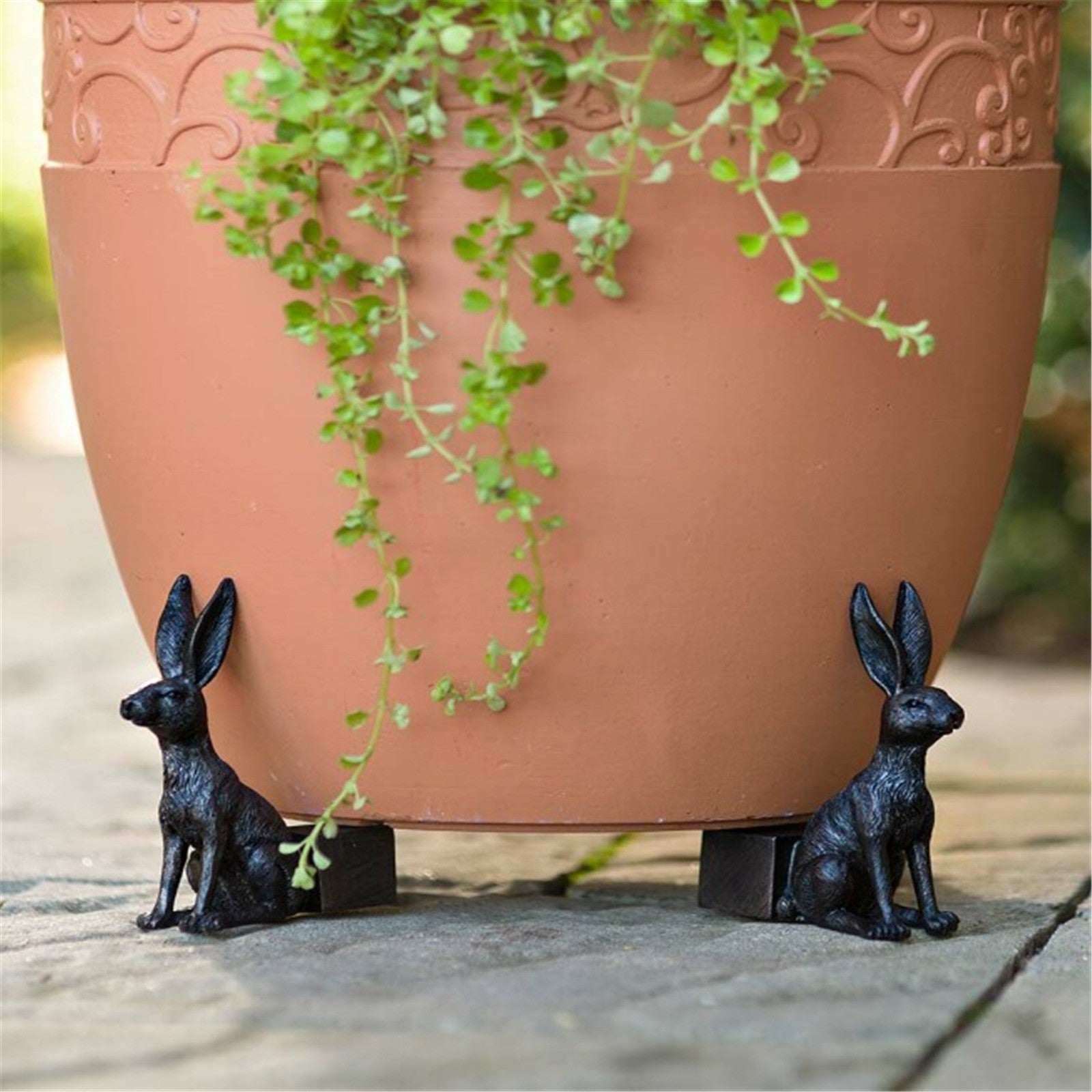 resin animal plant pot planter support feet