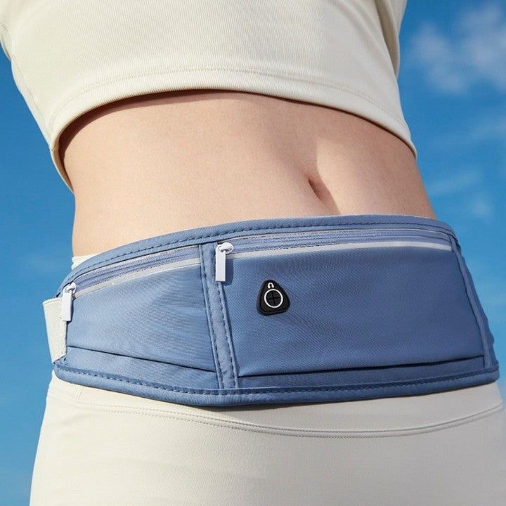 dual zippers lightweight running waist belt 1
