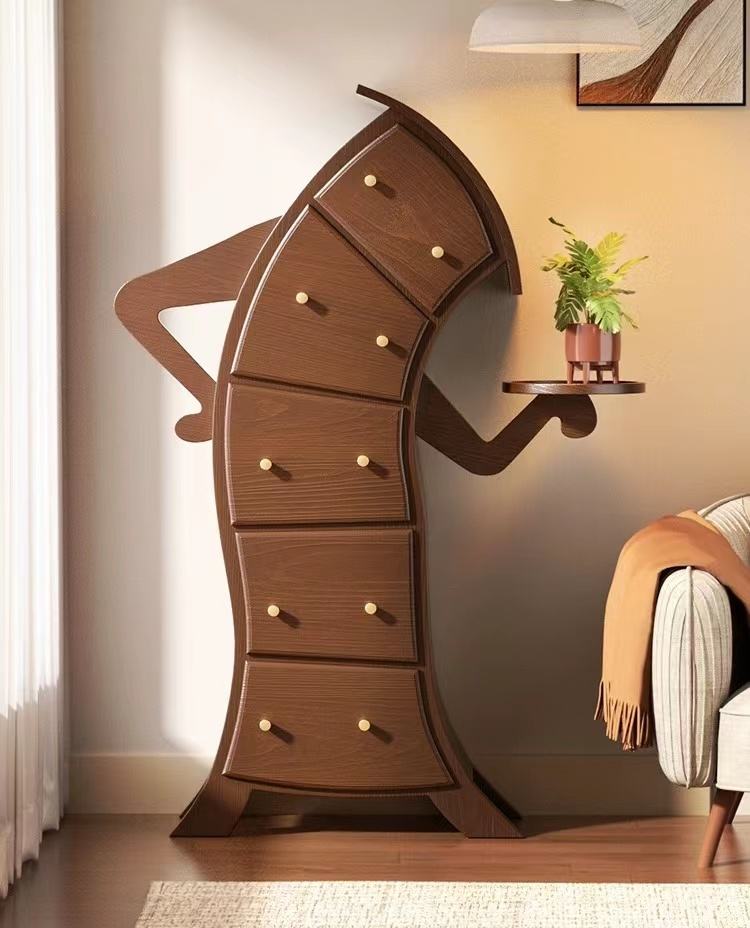 sassy playful minimalist wooden cabinet 7