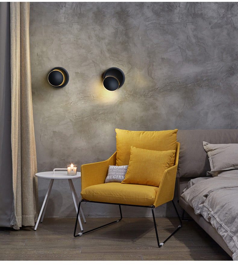 minimalist orb design wall lamp