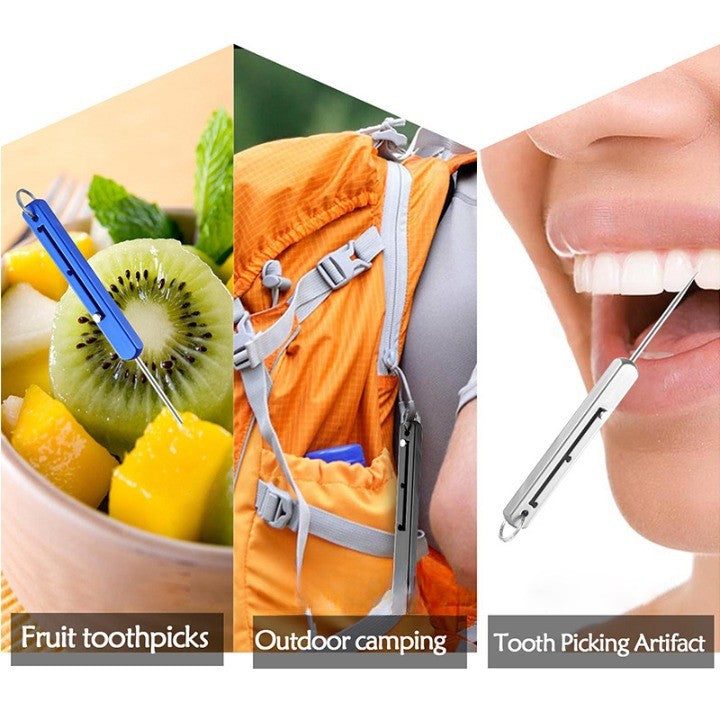 portable high strength titanium alloy toothpick