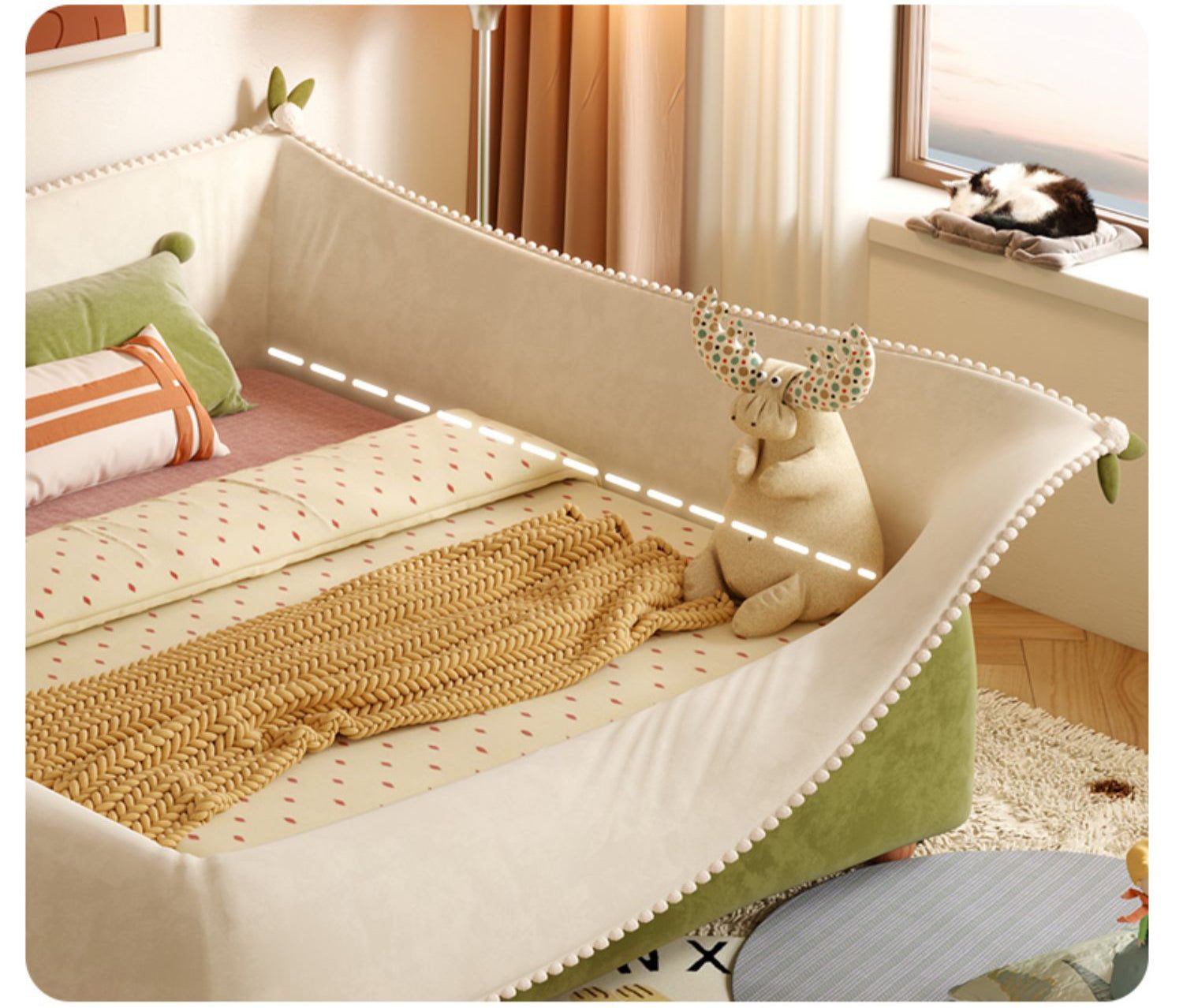 unlimited fun modern pocket guardrail children bedroom bed 3