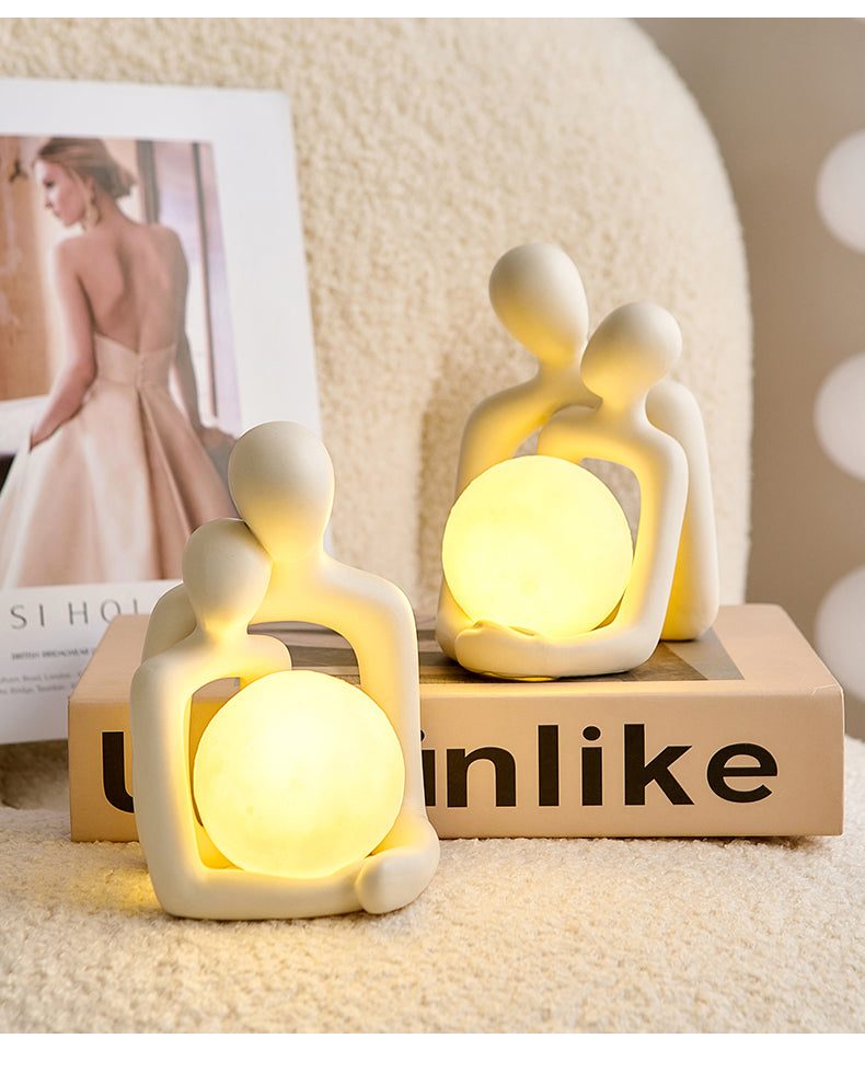 eternal bond love couple night decor lamp