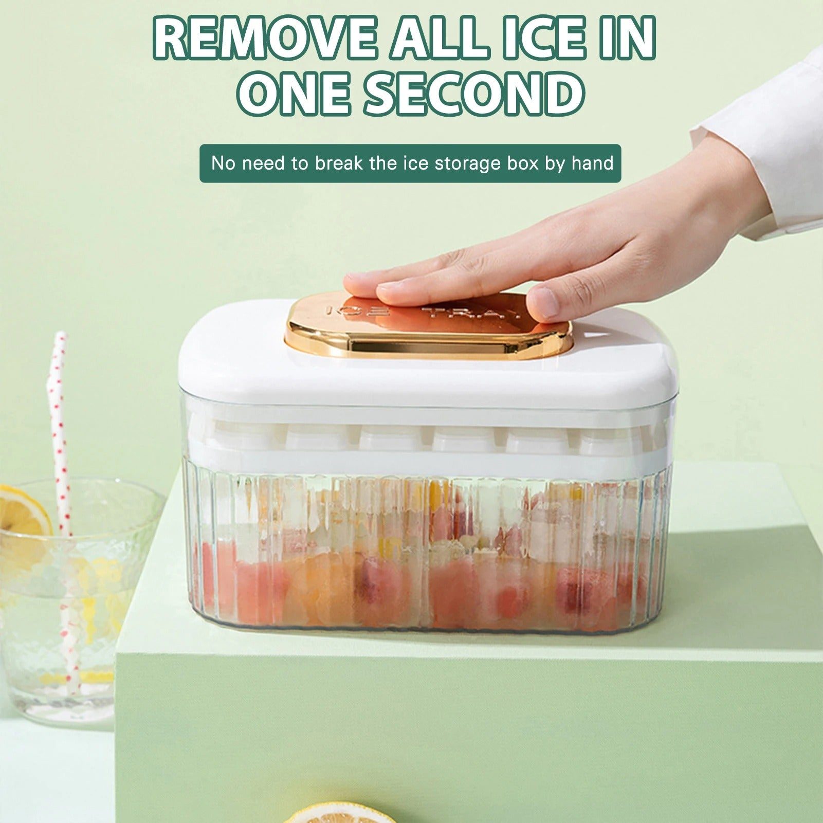 one press ice cube maker box 1