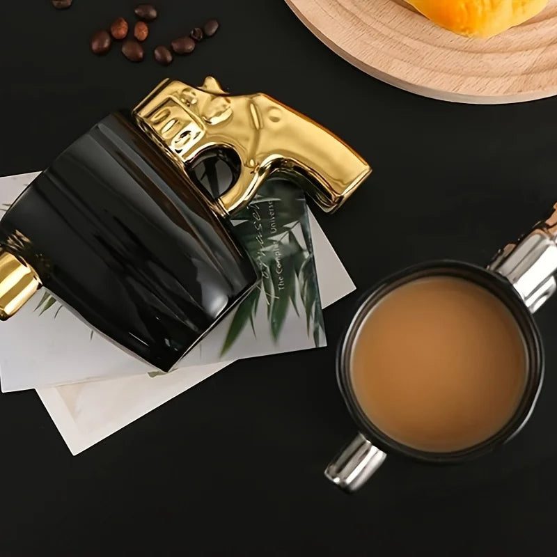 revolver grip coffee mug