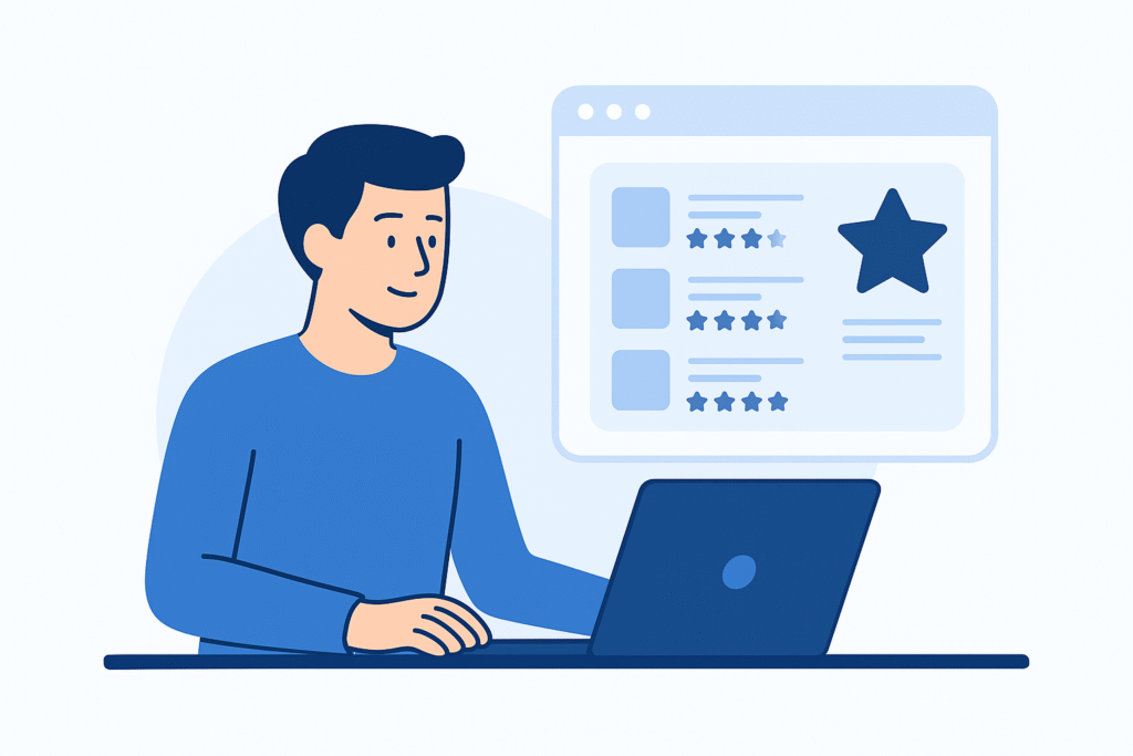 Illustration of trusted product reviews across multiple categories.