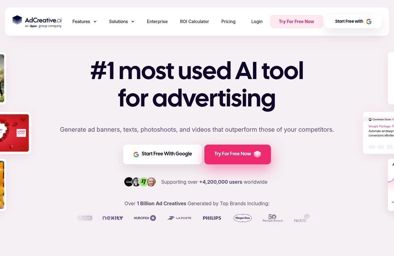 Adcreative official website - adcreative.ai pricing