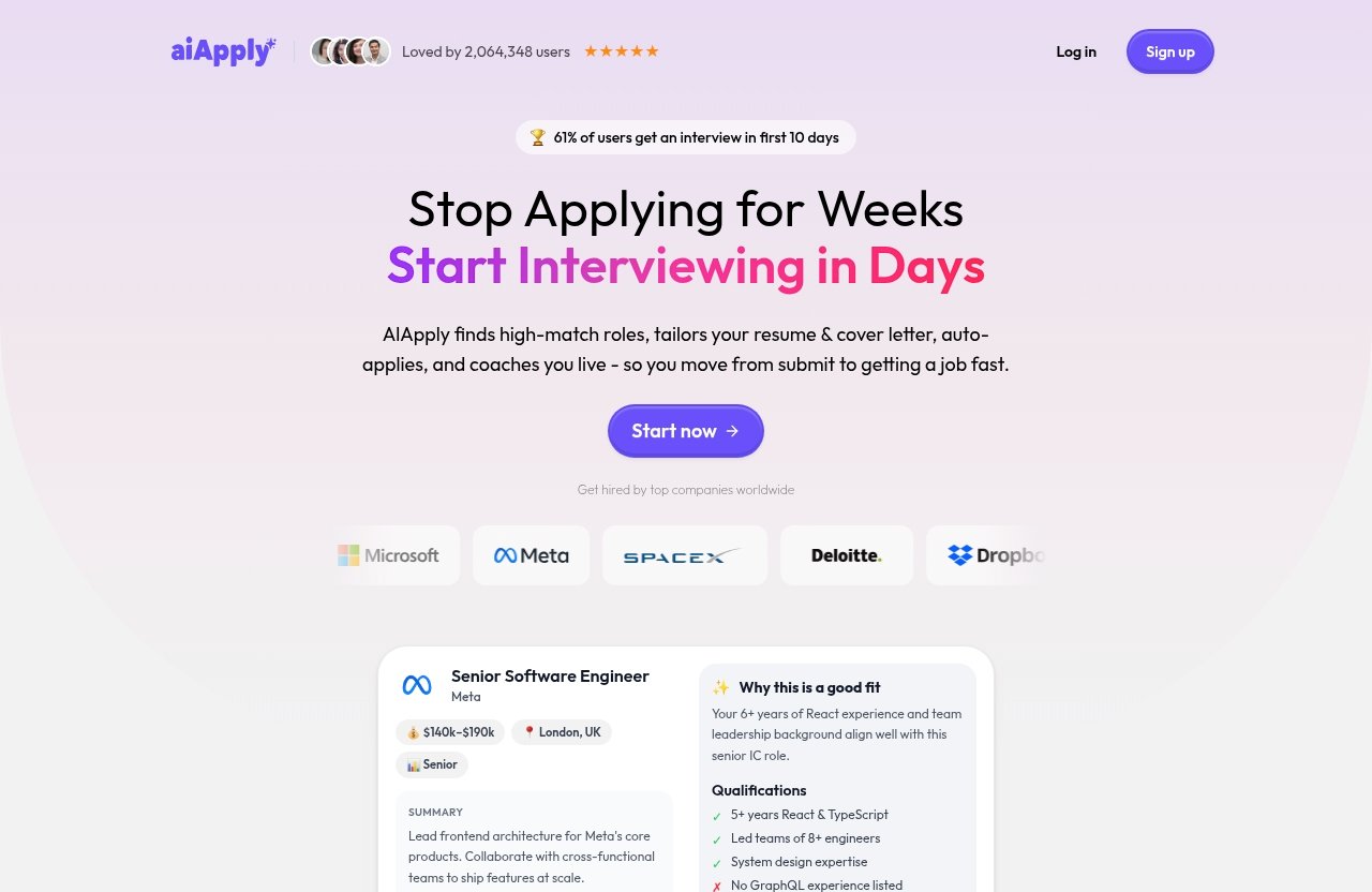 Aiapply official website - aiapply review