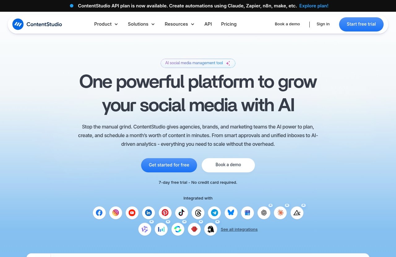 Contentstudio official website - contentstudio review 2026