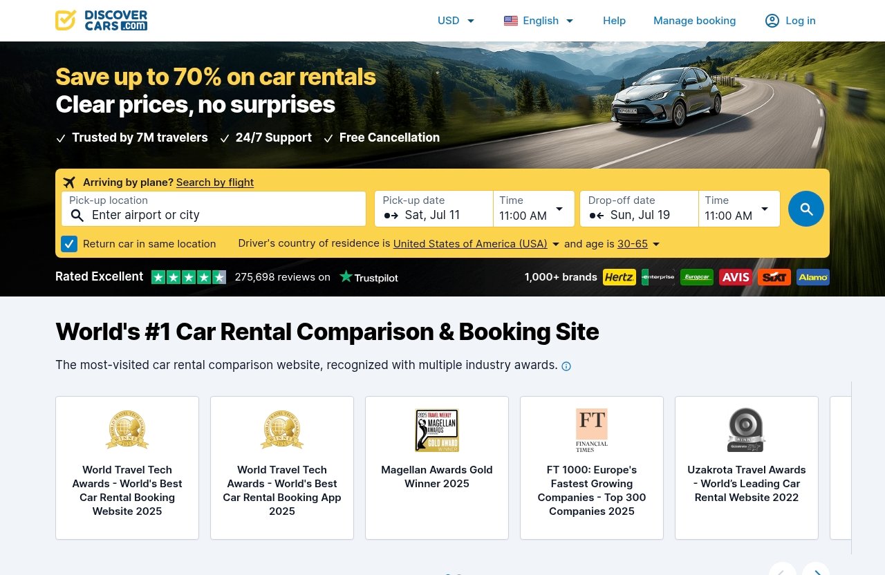 Discovercars official website - discover cars insurance review