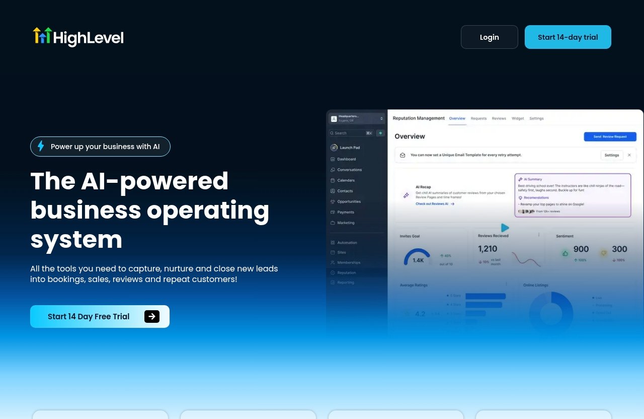 Gohighlevel official website - gohighlevel vs clickfunnels