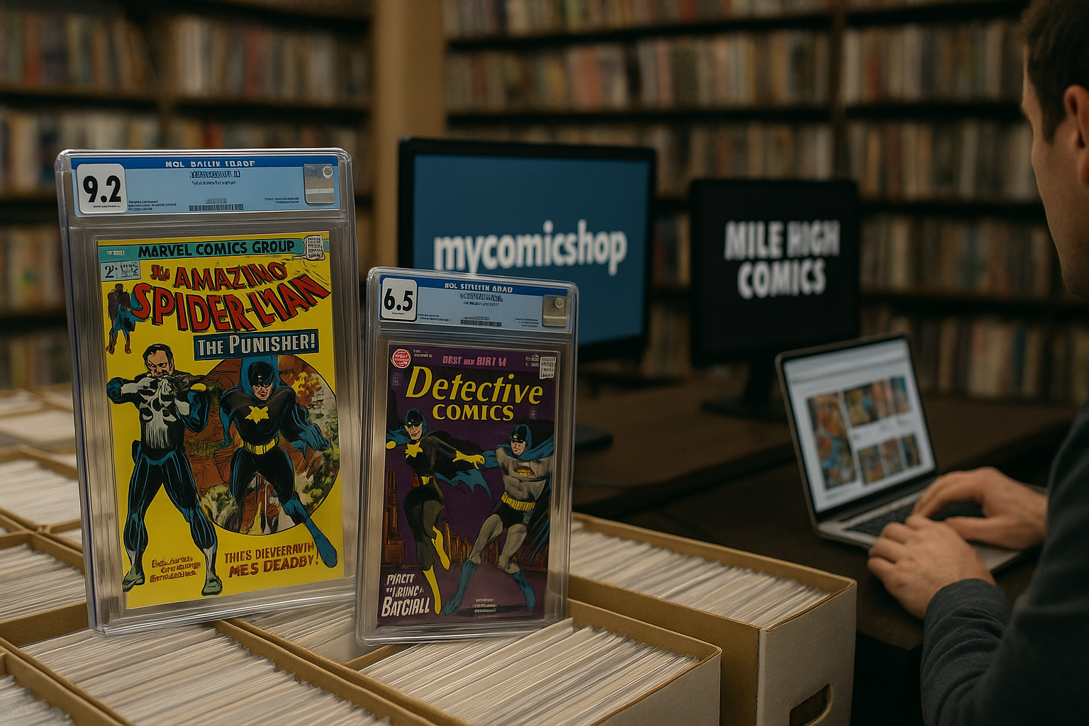 mycomicshop vs mile high comics - featured image