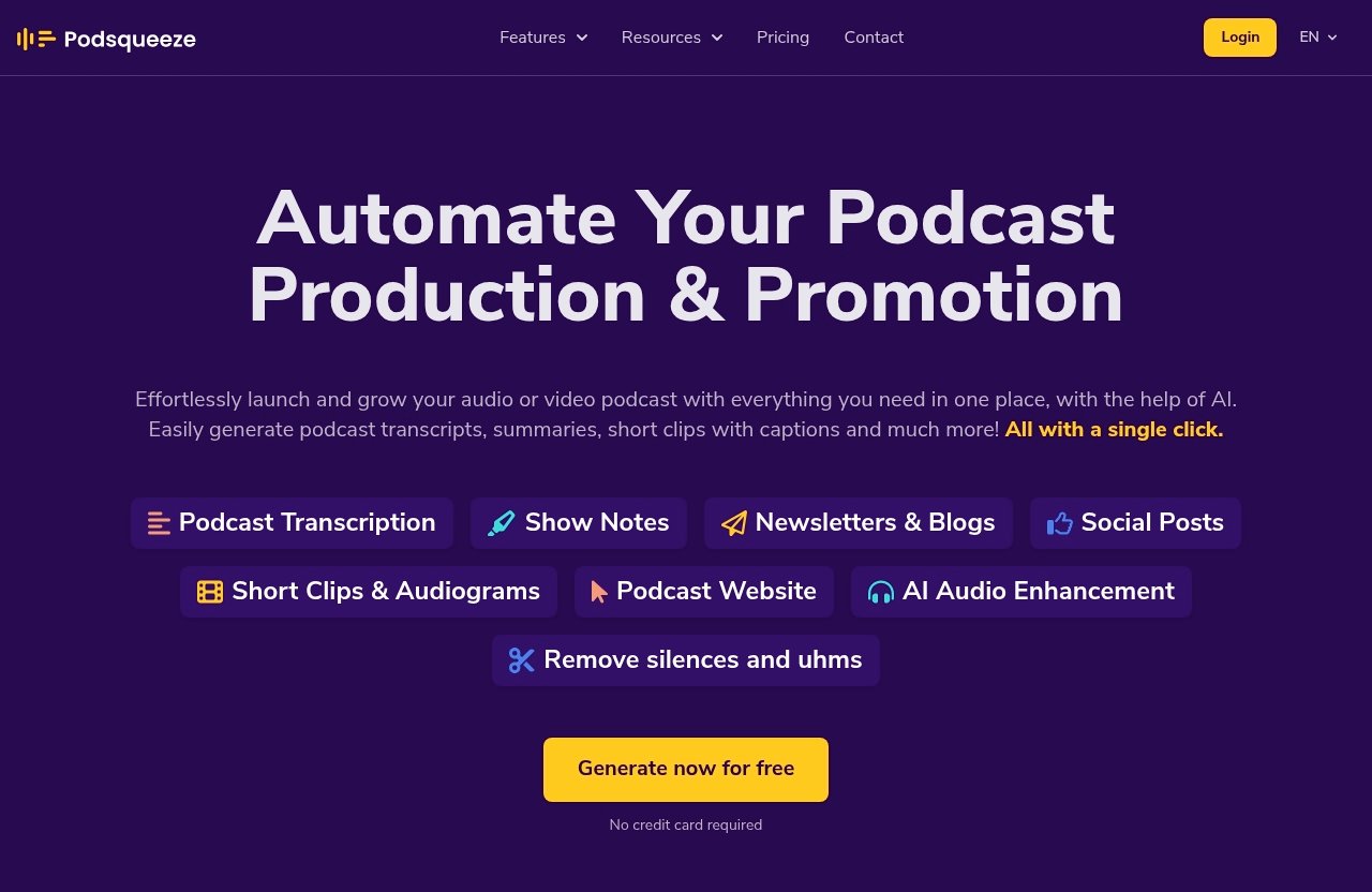 Podsqueeze official website - podsqueeze vs castmagic