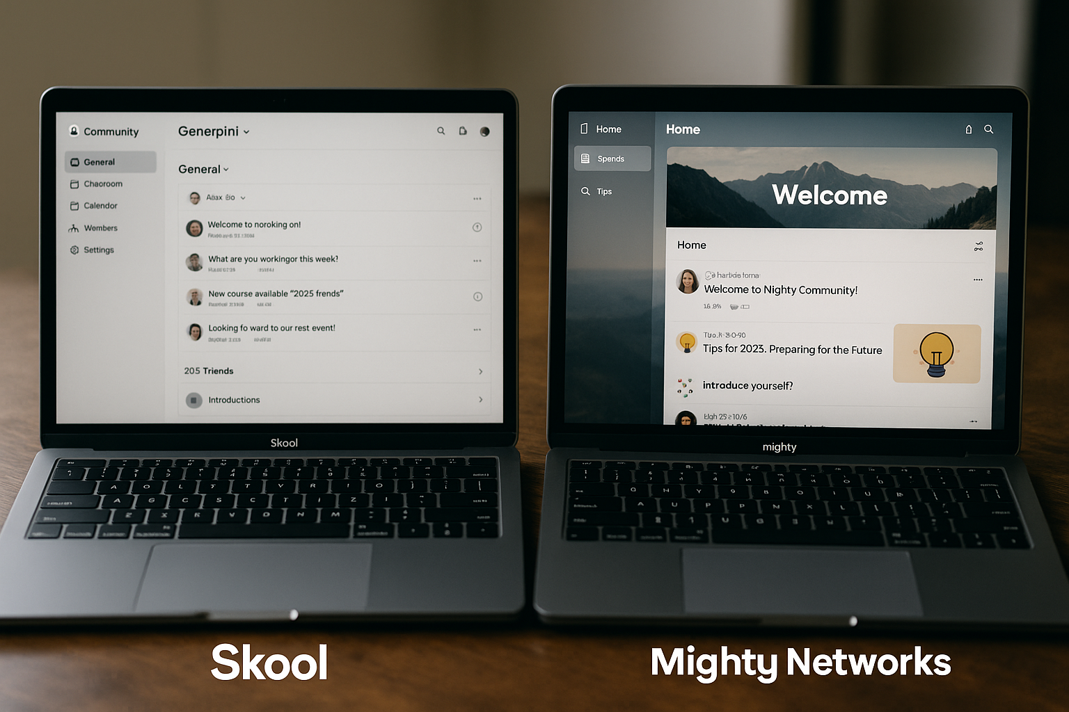 skool vs mighty networks - featured image