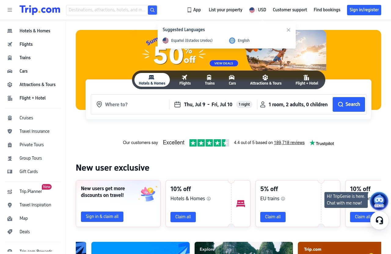 Trip official website - trip.com review 2026