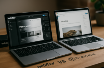 webflow vs wordpress - featured image