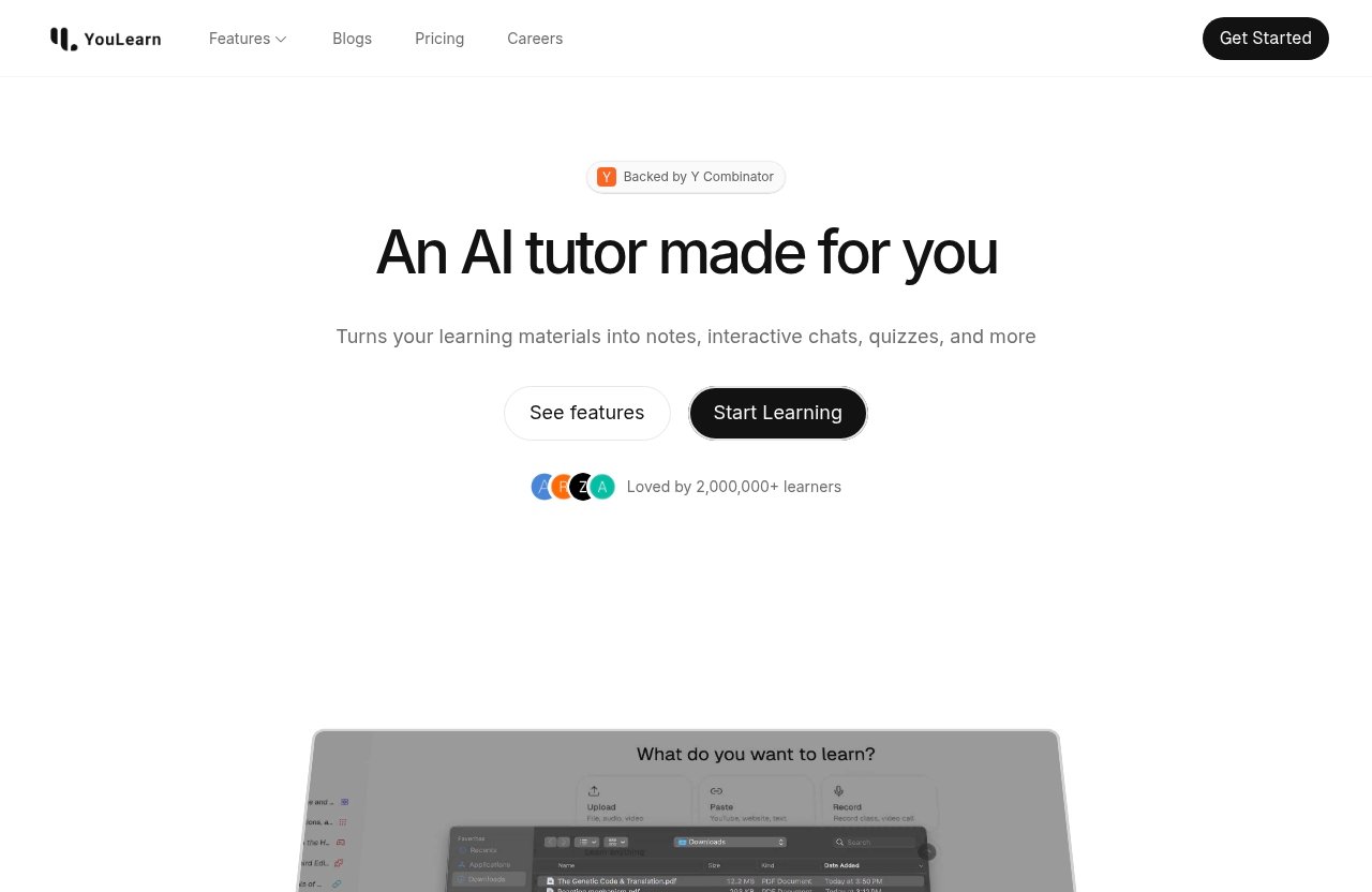 Youlearn official website - youlearn ai alternatives