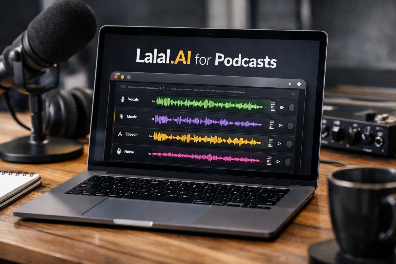 lalal.ai for podcasts - featured image