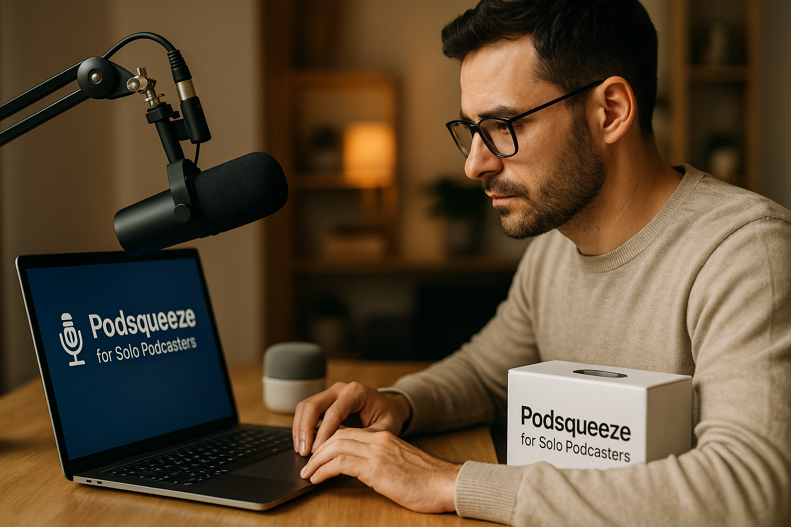 podsqueeze for solo podcasters - featured image