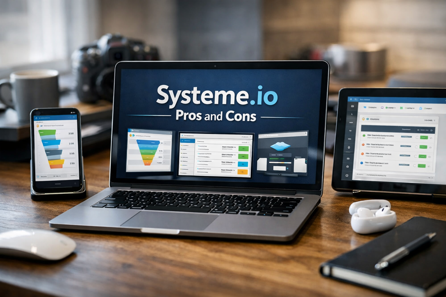systeme.io pros and cons - featured image