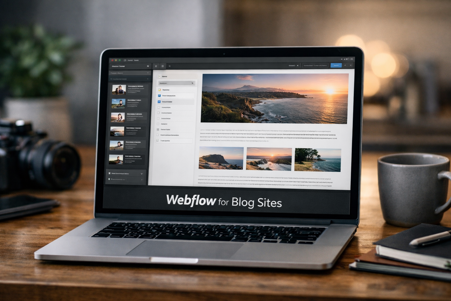 webflow for blog - featured image