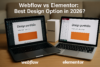 webflow vs elementor - featured image