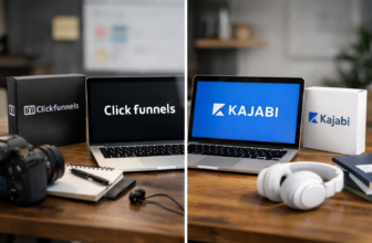 clickfunnels vs kajabi - featured image