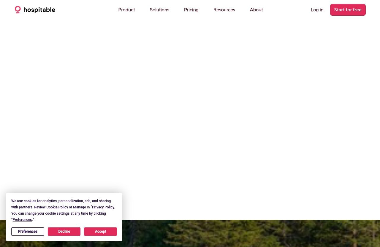 Hospitable official website - hospitable review