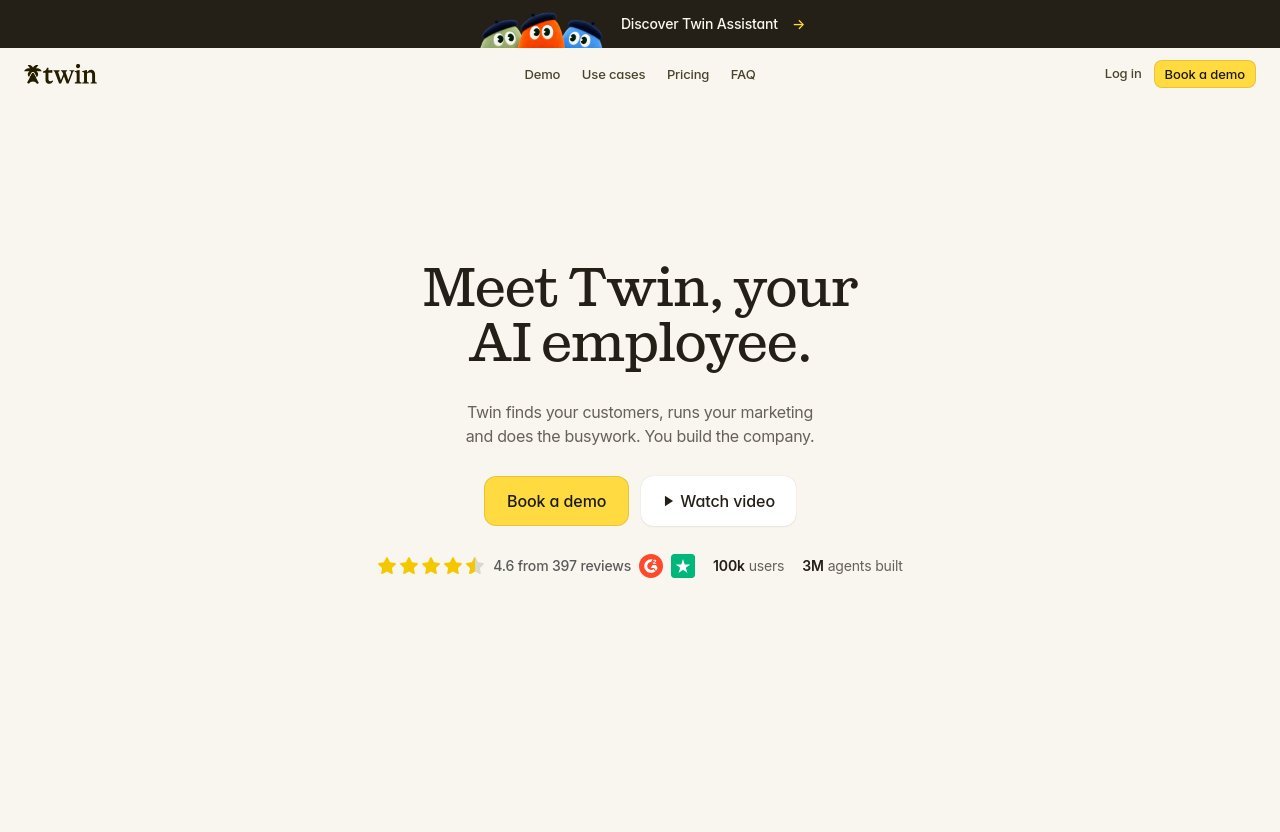 Twin official website - twin review 2026