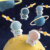 Creative Astronaut Mini Keychain Fan