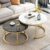 Elegant Mod Circle Design Round Coffee Table
