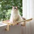 Wooden Window Cat Hanging Bed